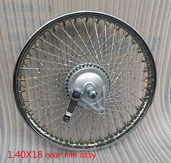 

motorcycle wheels & tires cg125 xf125 zj125 wheel hub assy 72 spokes 18" motorbike scooter front rear aluminum alloy rims