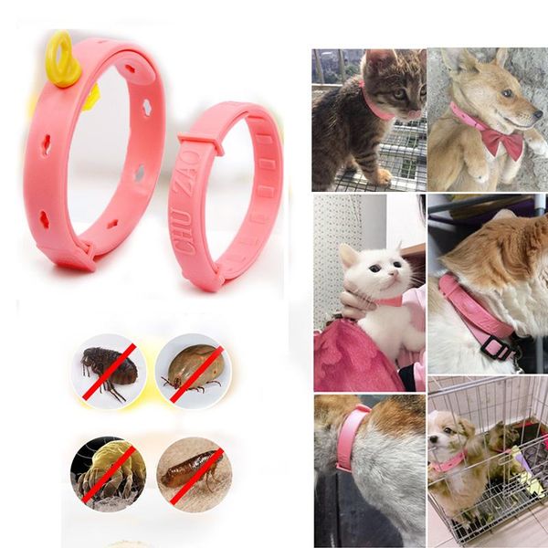 

dog collars & leashes cat collar anti flea mosquito lice puppy kitten pet necklace outdoor insecticidal kill insect adjustable
