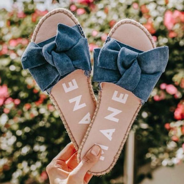 

slippers fashion women solid butterfly kont platform flat heel peep toe slides 2021 beach outdoor ladies shoes zapatos de mujer, Black