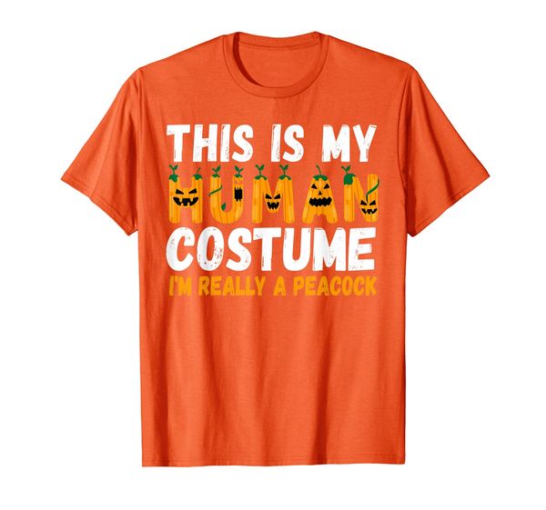 

this is my human costume i'm really a peacock t-shirt, White;black