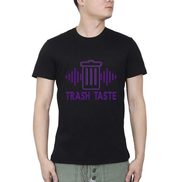 

men's t-shirts trash taste streetwear o neck t-shirt summer casual, White;black