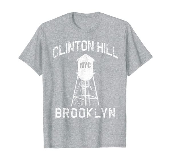 

clinton hill nyc brooklynite gift brooklyn water tower t-shirt, White;black