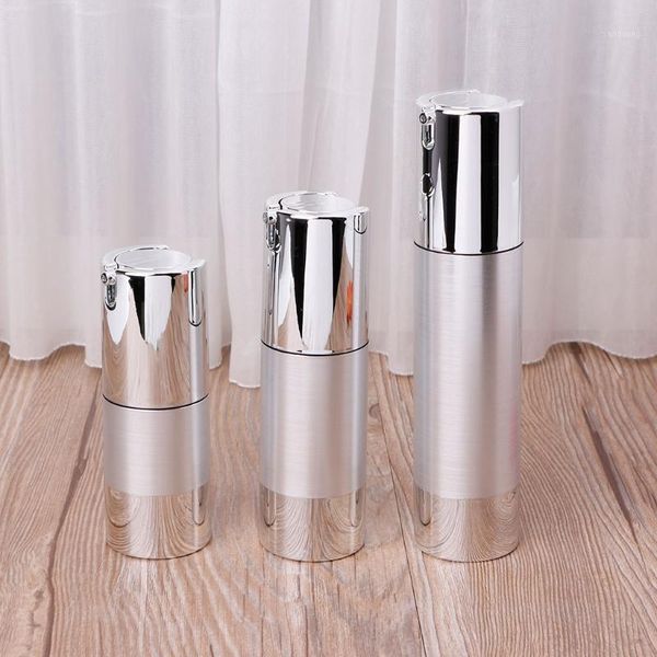 

empty airless bottle cosmetic plastic pump container travel tool 15 30 50ml x5xc storage bottles & jars