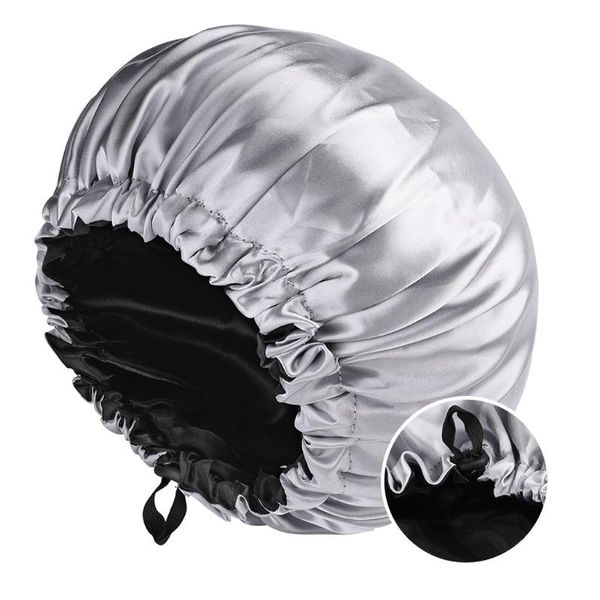 

beanies soft satin bonnet women elastic wide band night sleep hat chemo caps hair loss cover fashion head wrap beauty care