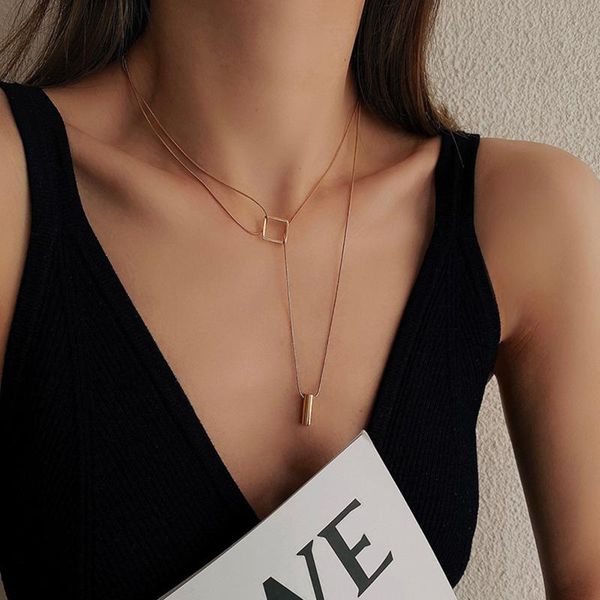 

chains pirate hippie retro geometric pendant necklace woman charm choker necklaces decorate vintage classic jewelry christmas gift 2021, Silver
