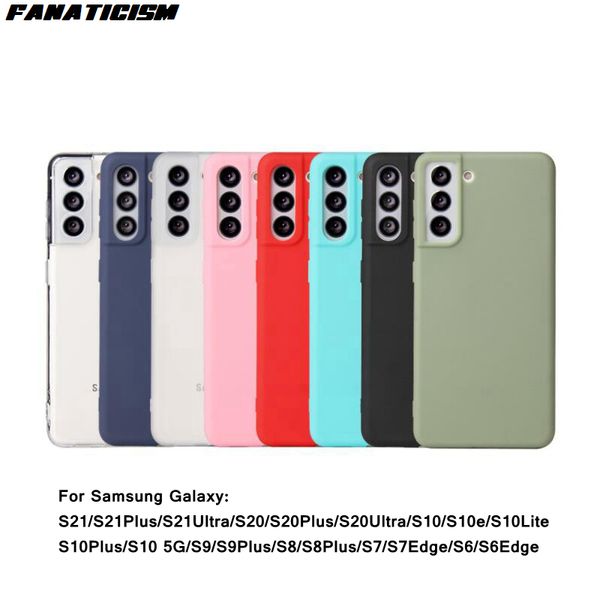 

fashion soft matte silicone case for samsung galaxy s21 plus 5g solid candy color galaxy s21 case s21ultra phone cover