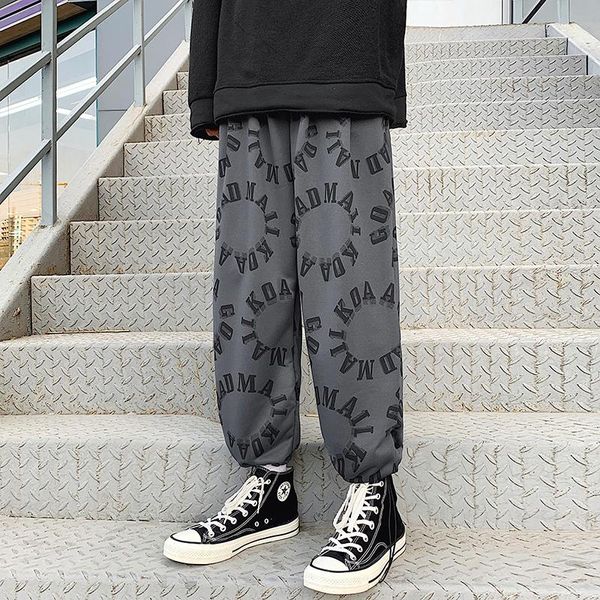 

men's pants legible 2021 spring summer men casual harem pant loose man, Black