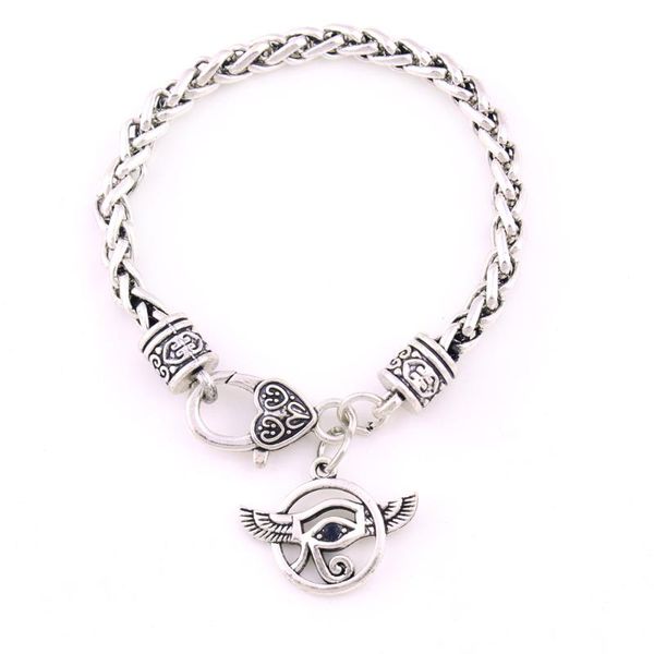 

charm bracelets eye of horus signature plate bracelet men jewelry fish, Golden;silver