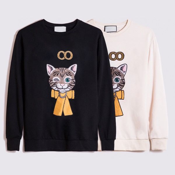 

2021 men's women's same sweatshirt fashion letter print pullover casual, Black