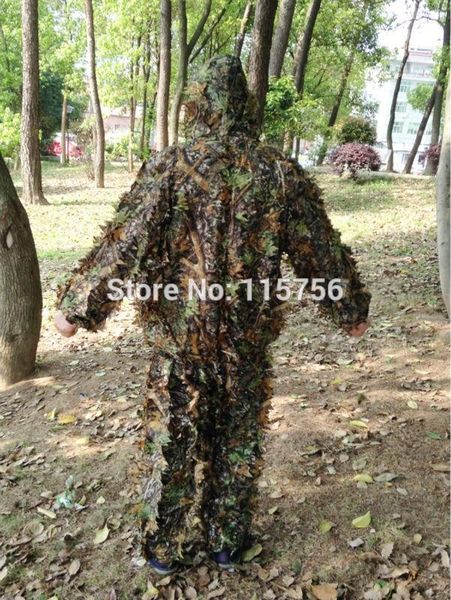 

hunting sets tprpst camo 3d leaf cloak yowie ghillie breathable open poncho type camouflage birdwatching sniper suit