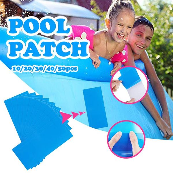 

pool & accessories 25# 100 pcs pvc puncture repair adhesive patch for inflatable toy swimming float air bed dinghies patches pools