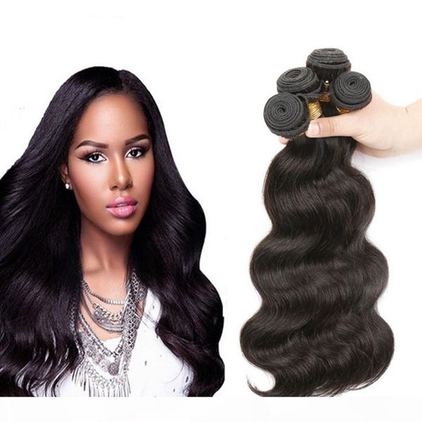 

brazilian virgin hair body wave 3 bundles 8a unprocessed human hair extensions body wave natural black color 1b