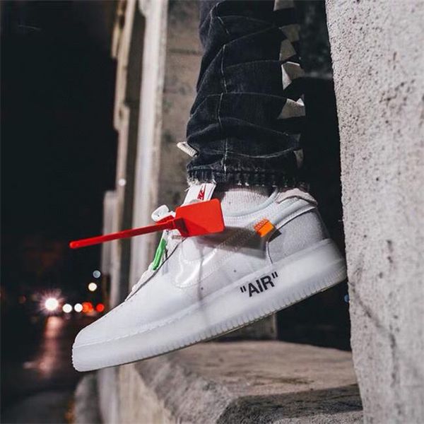 

luxury moma mca af100 trainers lady boots af1 designer blue baskets chaussures hommes sneakers force women men running casual shoes, Black