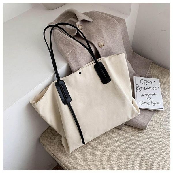 

cross body portable women's bag large capacity canvas fashion multi purpose shopping shoulder handbag