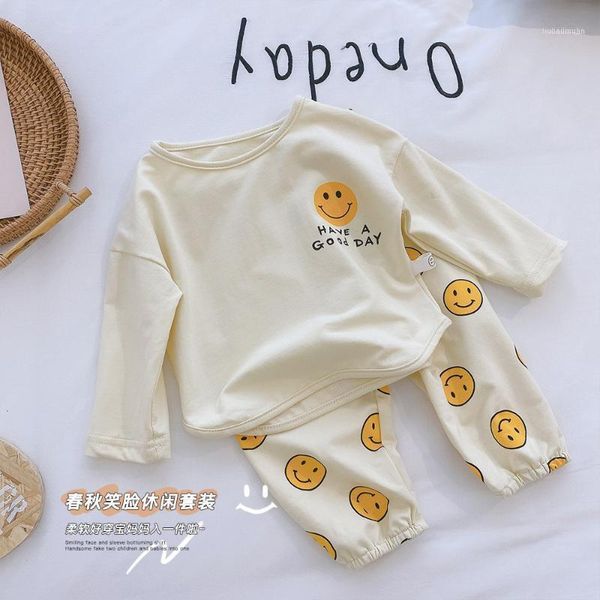 

clothing sets infant baby girls boys spring full sleeve t-shirts long pants toddler kids children casual clothes 2pcs 3m-4y1, White