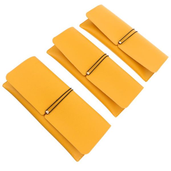 

3pcs leather glasses bags delicate sunglasses storage boxes glasses cases