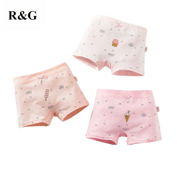 

panties r&g kids 3 pcs/lot girls cotton underwear cartoon and lovely boxer briefs for children 2021 -502, Camo