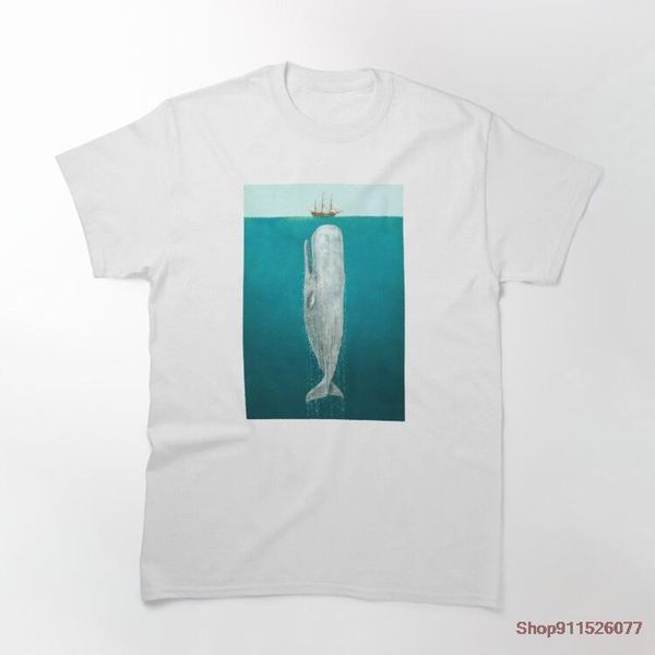 

men's t-shirts the whale full length mens crusher outdoor graphic t-shirt cotton o-neck hip hop tees summer, White;black