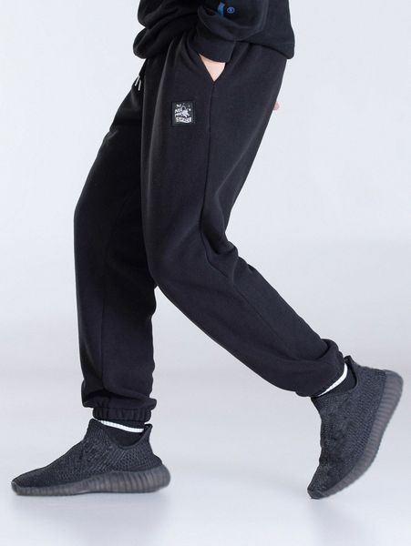 

men letter patched detail drawstring waist sweatpants n7hp#, Black