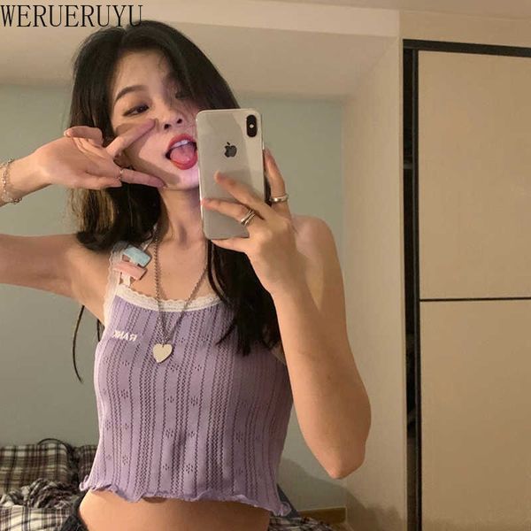 

werueruyu slim fit summer bustier fashion party vest women camisole halterneck backless ladies all match 210608, White