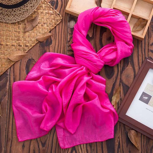 

new summer pure color silk women's versatile sun protection beach towel shawl long scarf, Blue;black
