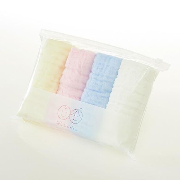 

towel 100% cotton 6-layers gauze durable baby 4pcs/lot for bathing face washing feeding soft high water absorption