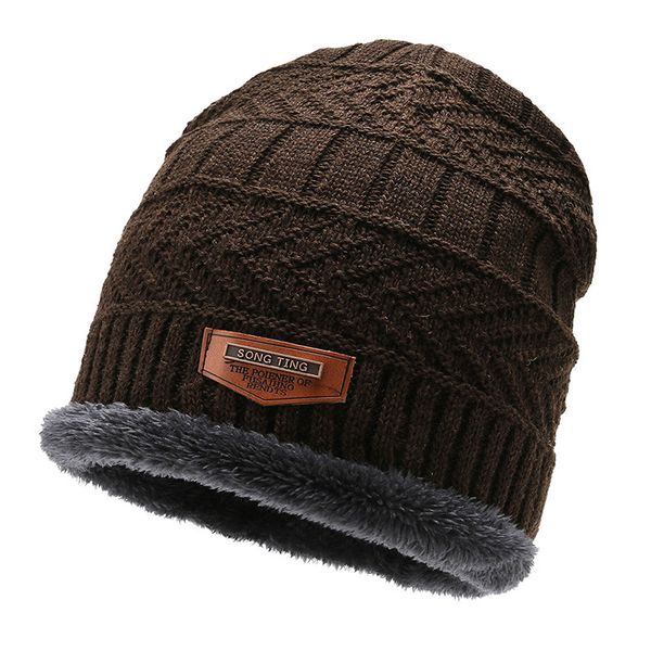 

men's and women's baotou knitted hat winter warm wool men's thickened youth sports fashion, Blue;gray