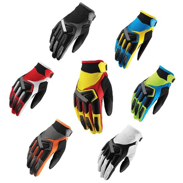 

cycling gloves 2021 men's long-fingered mtb race full finger mountain bicycle dirt bike motorcycle antiskid, Black