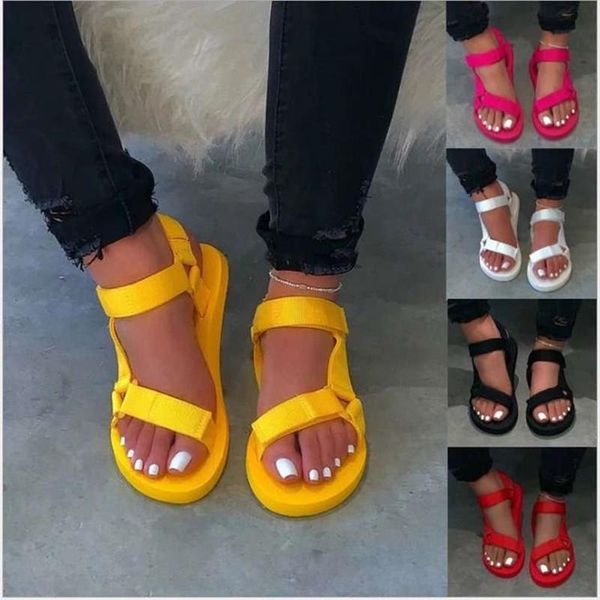 

slippers ladies outdoor beach 2021 women spring/summer soft-slip non-slip sandals foam sole durable, Black