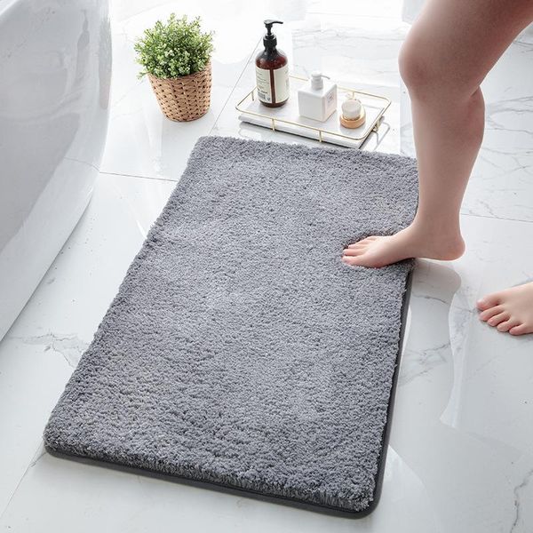 

carpets high plush bath mat soft and thick non-slip bathroom toilet home decoration mats shower absorbent door bedroom carpet