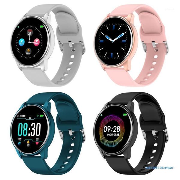 

smart wristbands 97bf fitness tracker pedometer watch 1.3-inch ips display with calorie heart rate counter, sports modes step1