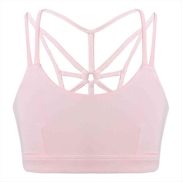 

kids girls summer ballet dance sports yoga gymnastics wear exercise workout vest cross back tanks bra crop top, Blue