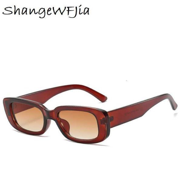 

luxury designer sunglasses 2021 vintage women brand designer retro sun glasses rectangle eyeglasses female eyewears lentes de sol mujer 0604, White;black