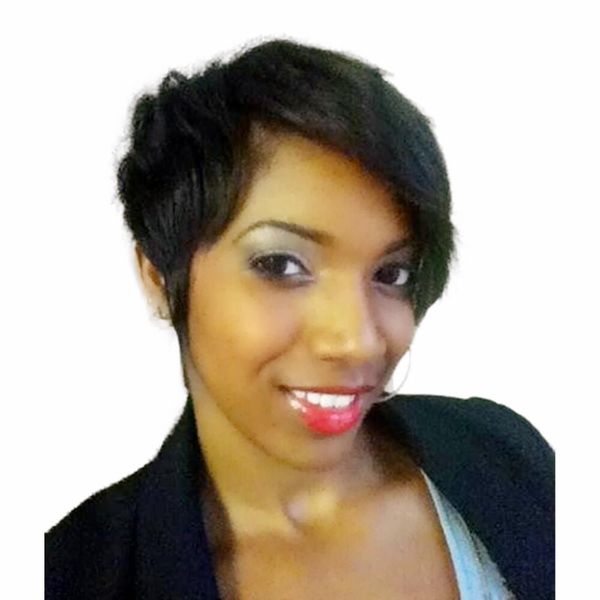 

pixie wigs for black women natural color side part little lace short machine made human hair wigs with ban, Black;brown