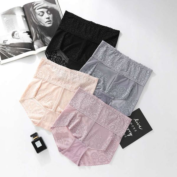 

tracels hip lifting gauze thin large women's waist closing briefs, Black;white