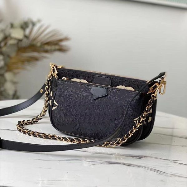 

Classic Favorite Multi Pochette Accessories Designer Bags L Flower Pattern PU Leather Style Ladies Purses Shoulder Crossbody Bag Handbag