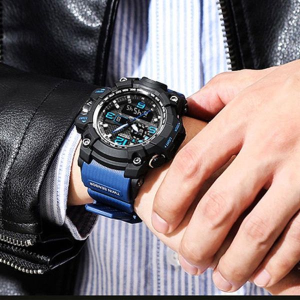 

wristwatches waterproof watch electronique calendario gifts for men trending products 2021 relogios digitais masculino reloj deportivo hombr, Slivery;brown