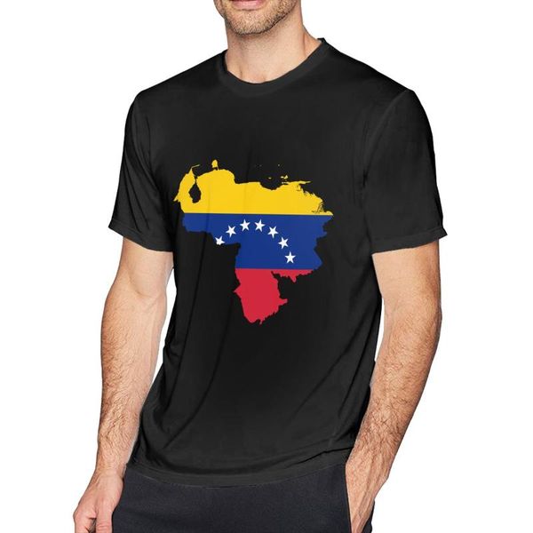 

men's t-shirts flag map of venezuela shirts for men graphic tee fashion casual slim fit top, White;black