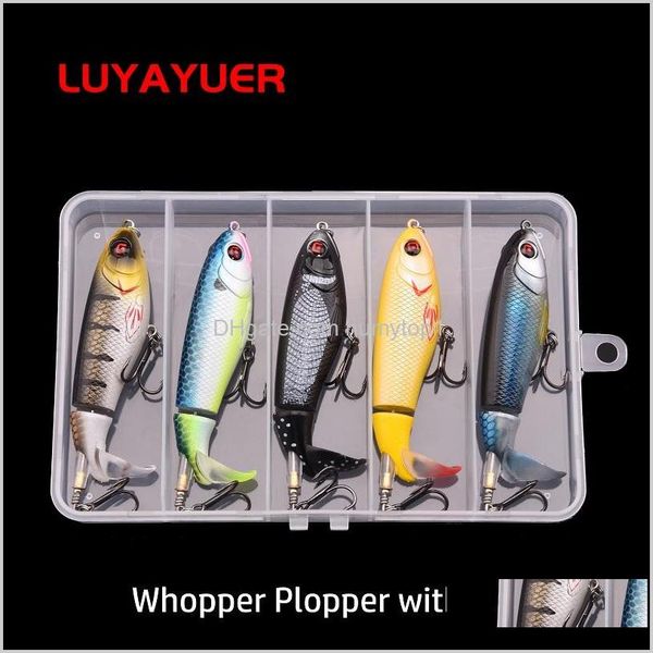 

whopper plopper fishing lures spinners minnow crankbaits wobblers artificial baits ater for carp fishing pesca isca 90mm haogt oidwe