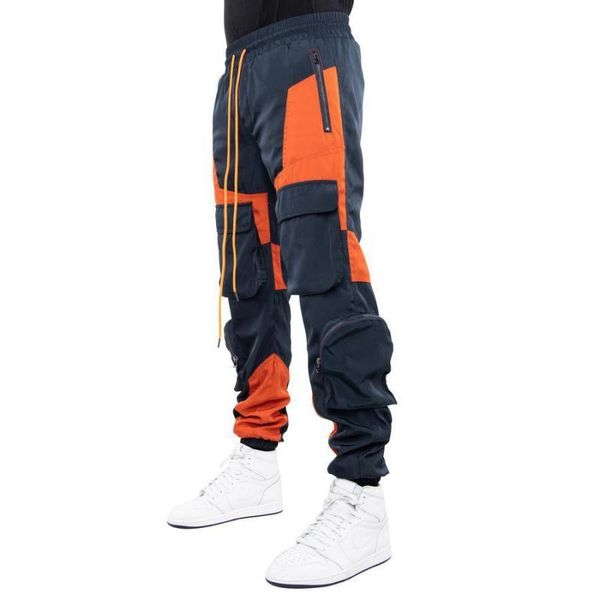 

men's pants cargo men 2021 hip hop streetwear jogger fashion trousers gyms fitness casual sweatpants outdoor training pant, Black