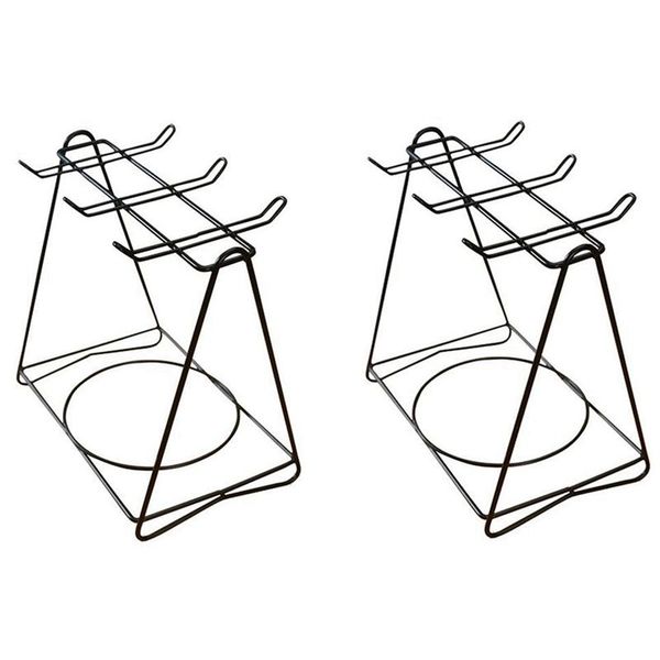 

hooks & rails stainless steel coffee cup holder hanging partition storage rack iron shelf stand