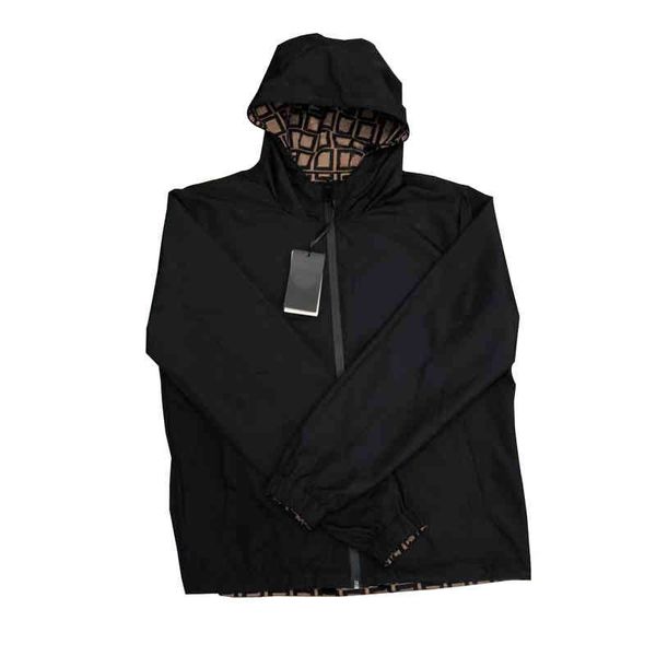 

new double faced et hooded windbreaker casual men's / women's baseball college sports, Black;brown