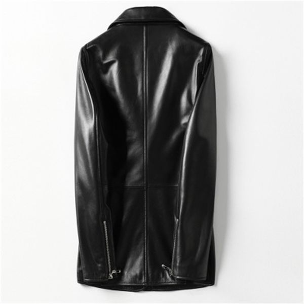 

2021 genuine leather jacket real sheep female spring h18 nvsp, Black;brown