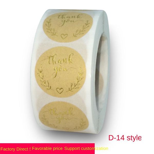 

gift wrap thank you flower stamping sticker decoration seal label
