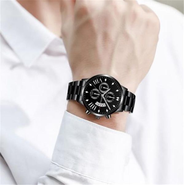 

wristwatches brand men's business watch simple stainless steel mesh belt wild quartz casual wrist (small dial no work b3846, Slivery;brown