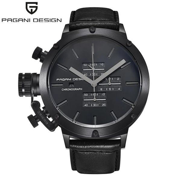 

wristwatches 2021 pagani design men quartz watches luxury brands fashion movement military leather relogio masculino, Slivery;brown