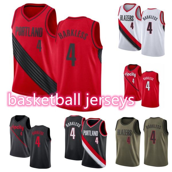 

2021 custom men women youth 4 harkless basketball jerseys red blue jersey leave number name, Black;red