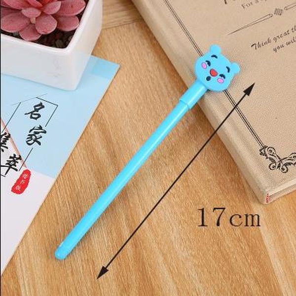 

1pcs cub gel 0.5mm novelty nice pens student stationery pen bookshop black signature pennen kawaii school