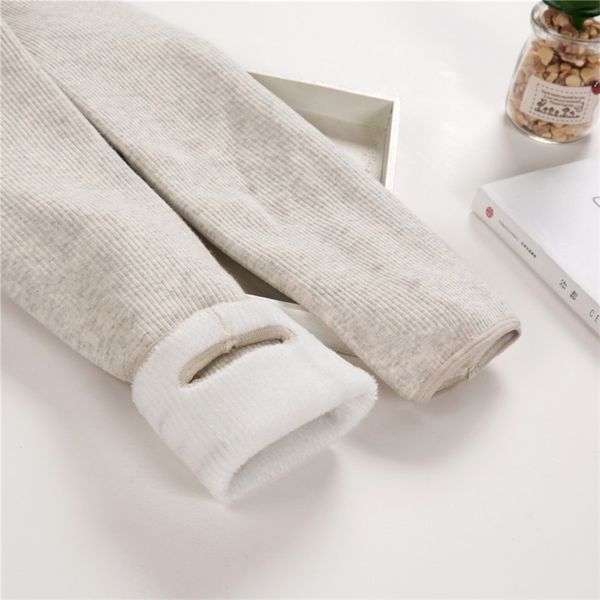 

autumn/winter women plus velvet thick leggings fashion comfortable legging pants casual solid color leggings tt3311 210820, Black