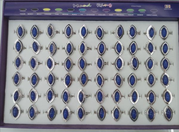 

horse eye mood ring emotion color changing adjustable rings 100pcs/lot, Silver